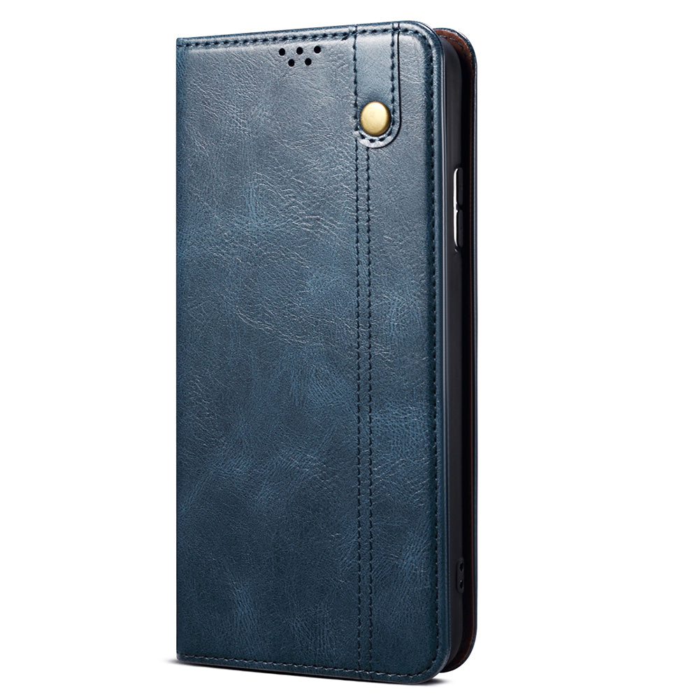 For OnePlus Nord CE 3 Lite 5G / Nord N30 5G / Oppo K11x 5G Waxy Crazy Horse Texture Leather Case Stand Wallet Phone Cover