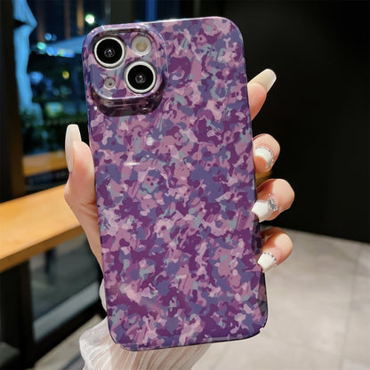 For iPhone 14 Hard PC Back Cover Camouflage Pattern Printing Protective Phone Case