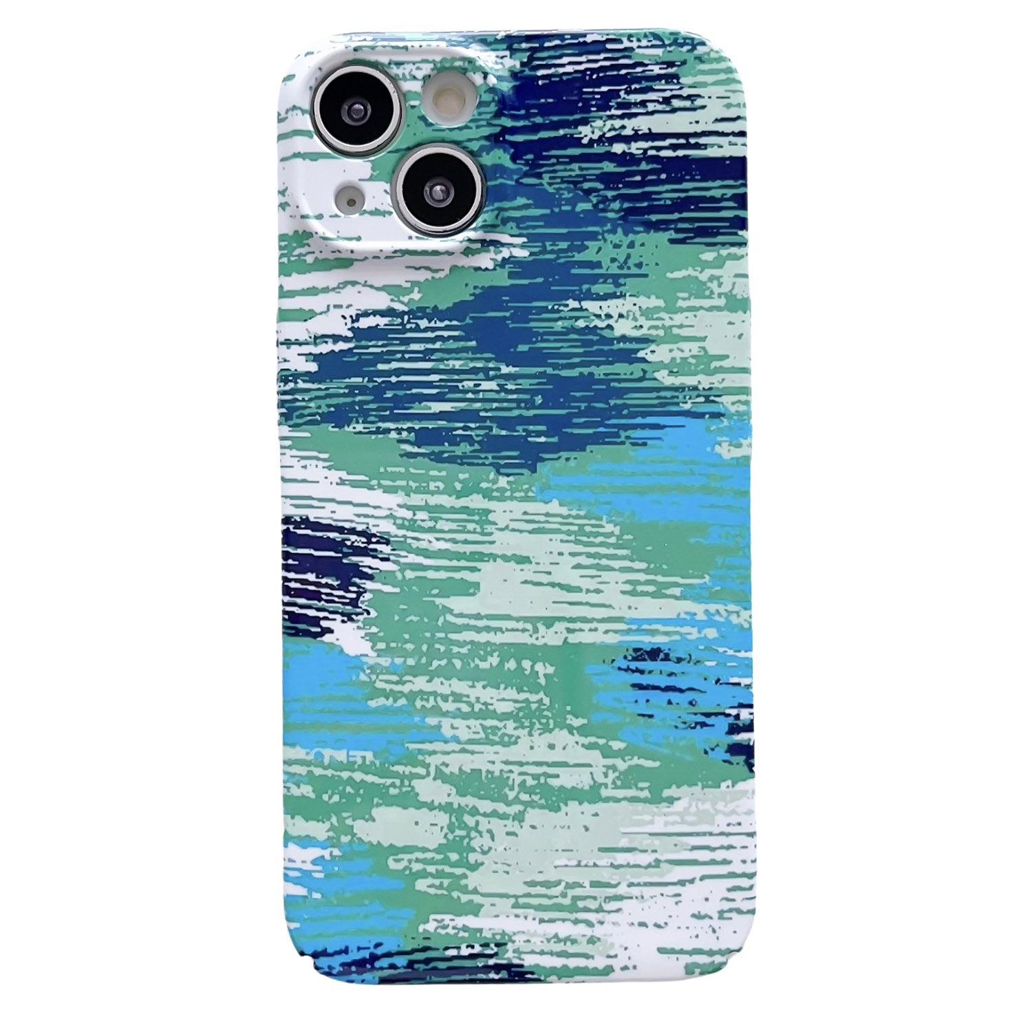 For iPhone 13 Camouflage Pattern Phone Case Hard PC Shockproof Protective Cover