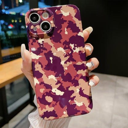 For iPhone 13 Camouflage Pattern Phone Case Hard PC Shockproof Protective Cover