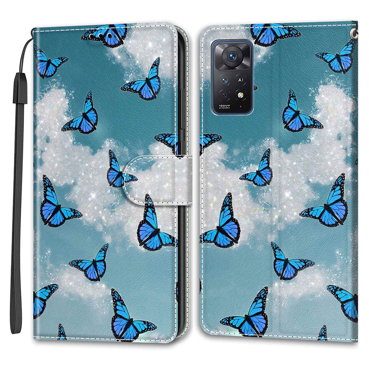 Leather Case for Xiaomi Redmi Note 11 Pro 4G (MediaTek) / Note 11 Pro 5G (Qualcomm) / Note 12 Pro 4G , Pattern Stand Card Slots Phone Cover