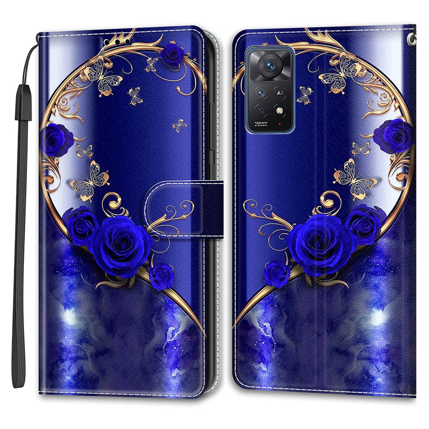 Leather Case for Xiaomi Redmi Note 11 Pro 4G (MediaTek) / Note 11 Pro 5G (Qualcomm) / Note 12 Pro 4G , Pattern Stand Card Slots Phone Cover