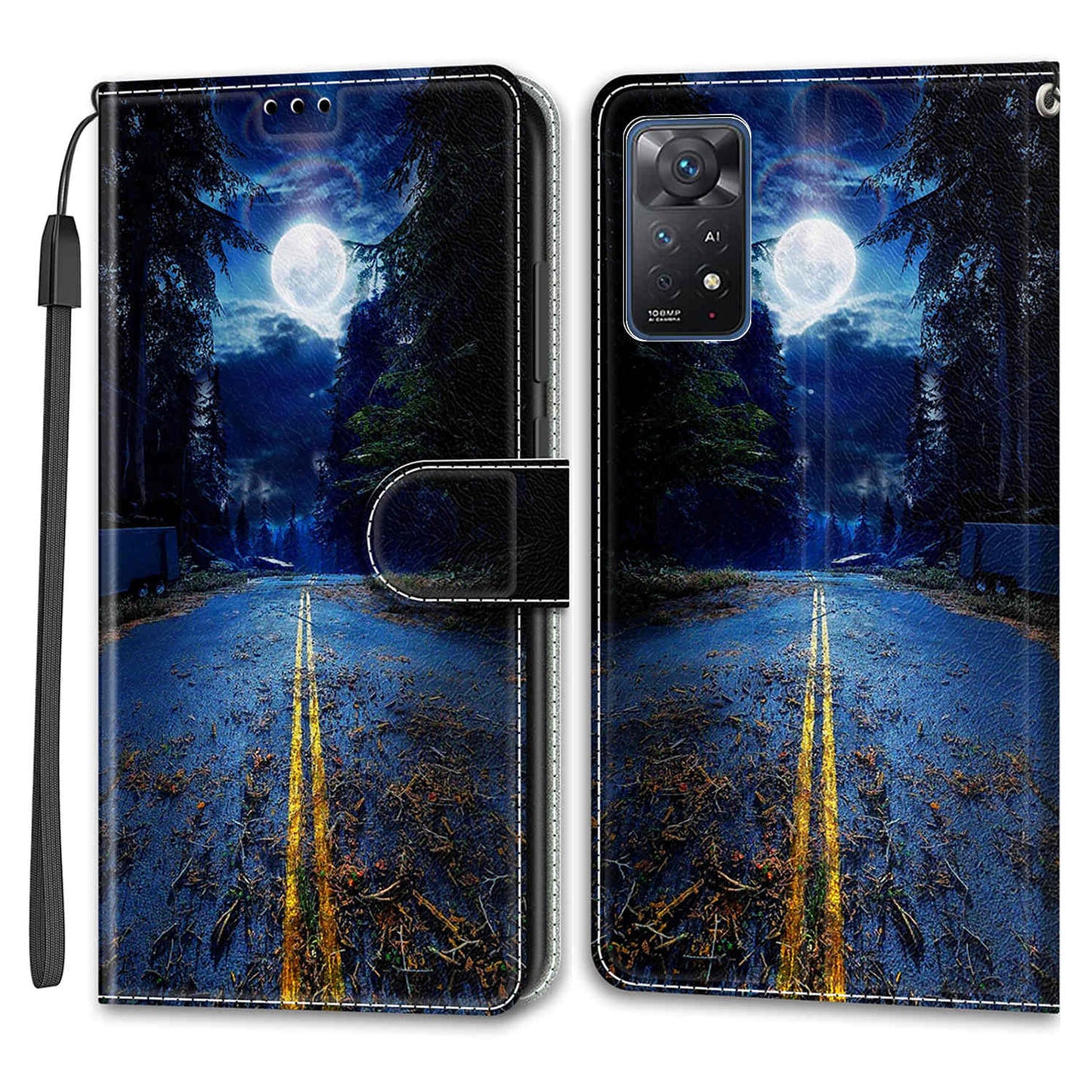 Leather Case for Xiaomi Redmi Note 11 Pro 4G (MediaTek) / Note 11 Pro 5G (Qualcomm) / Note 12 Pro 4G , Pattern Stand Card Slots Phone Cover