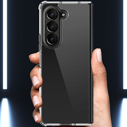 For Samsung Galaxy Z Fold5 5G HD Clear Phone Case PC+TPU Foldable Design Cell Phone Back Cover