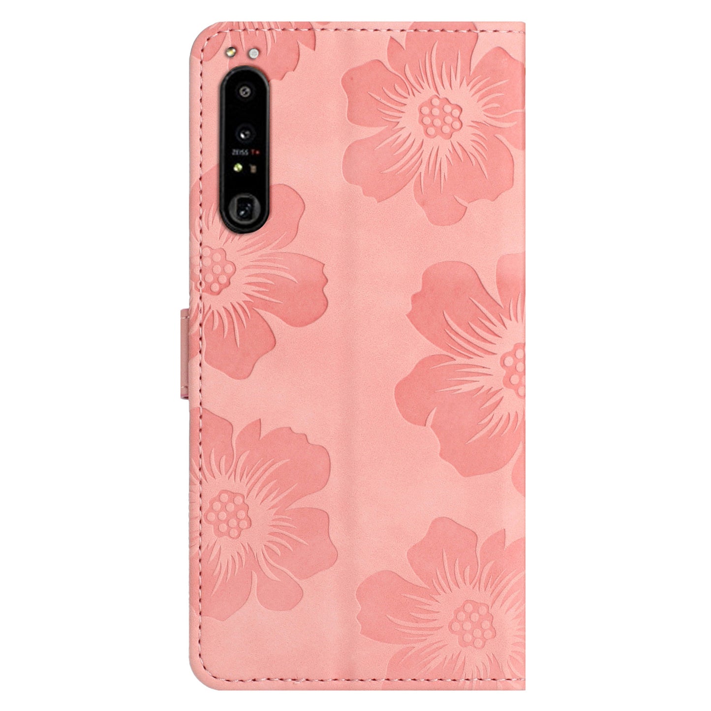 For Sony Xperia 10 IV 5G Flowers Imprinted Stand Phone Case PU Leather Wallet Cover