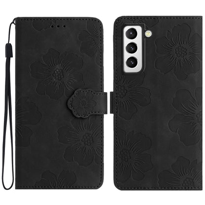 PU Leather Case for Samsung Galaxy S21 5G / 4G , Stand Flowers Imprinted Phone Cover Shell Wallet