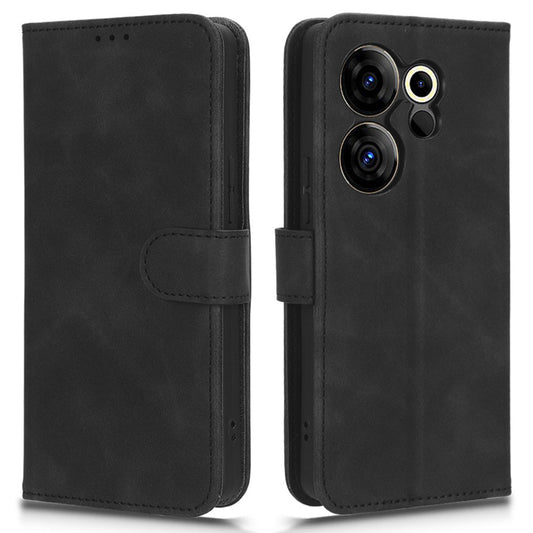 For Tecno Camon 20 4G / Camon 20 Premier 5G Leather Case Stand Wallet Skin-touch Phone Cover