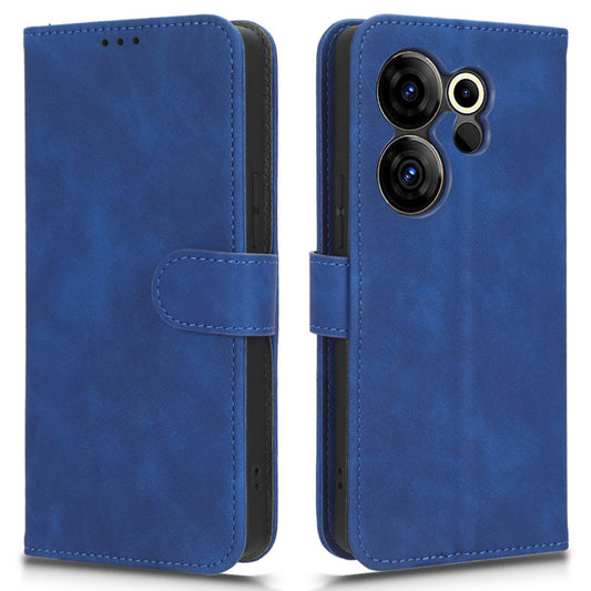 For Tecno Camon 20 4G / Camon 20 Premier 5G Leather Case Stand Wallet Skin-touch Phone Cover