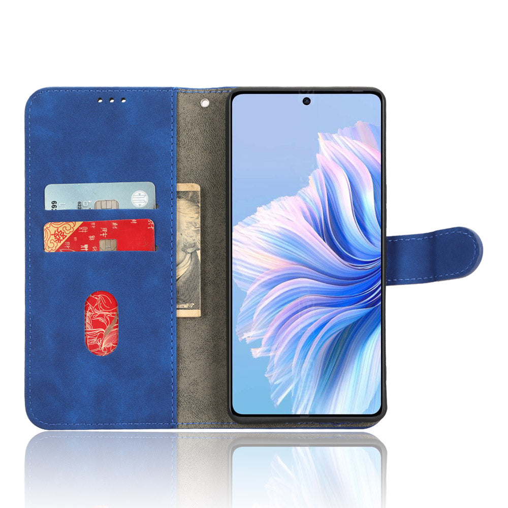 For Tecno Camon 20 4G / Camon 20 Premier 5G Leather Case Stand Wallet Skin-touch Phone Cover