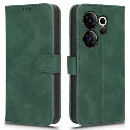 For Tecno Camon 20 4G / Camon 20 Premier 5G Leather Case Stand Wallet Skin-touch Phone Cover