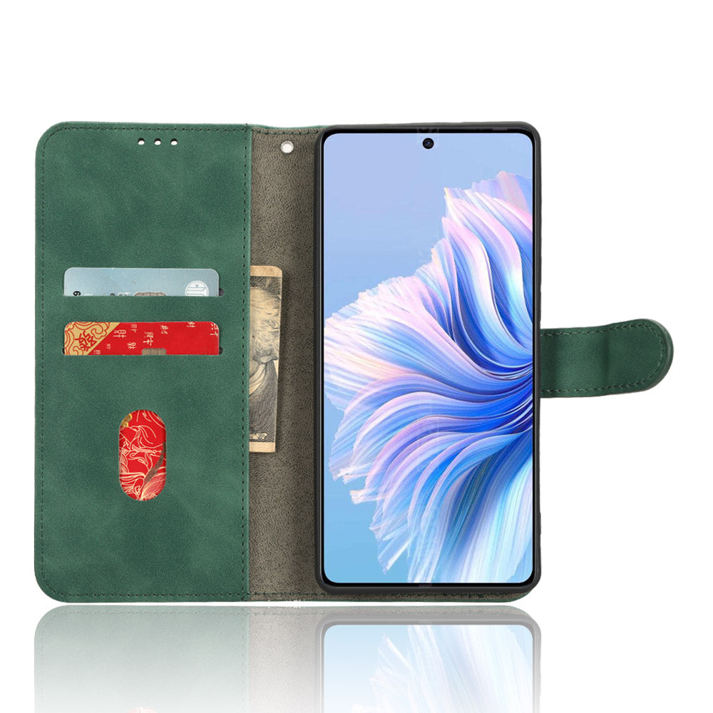 For Tecno Camon 20 4G / Camon 20 Premier 5G Leather Case Stand Wallet Skin-touch Phone Cover