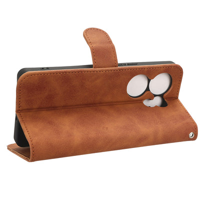 For Tecno Camon 20 4G / Camon 20 Premier 5G Leather Case Stand Wallet Skin-touch Phone Cover