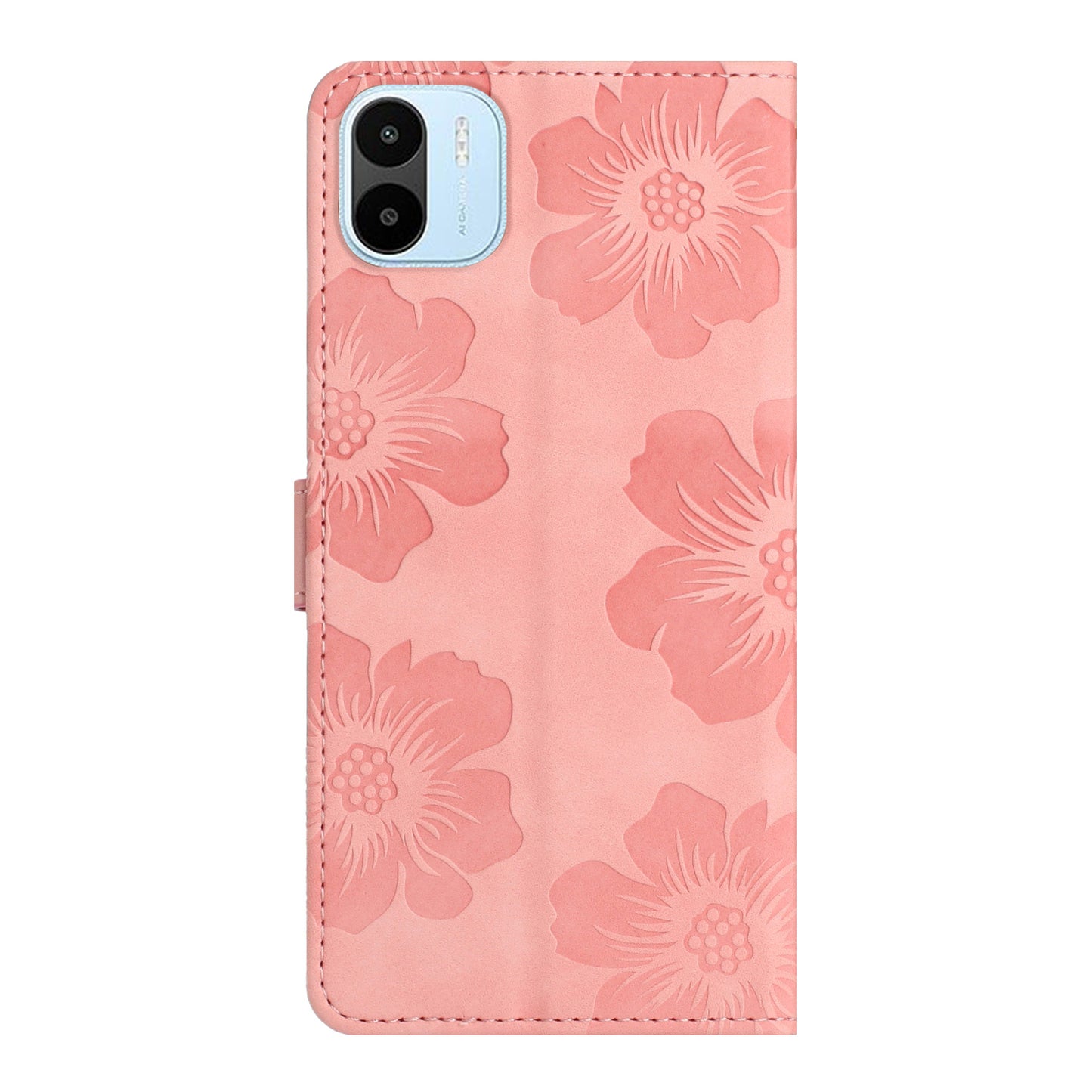 For Xiaomi Redmi A1 4G / A2 4G Flowers Imprinted Phone Wallet Case PU Leather Stand Cover