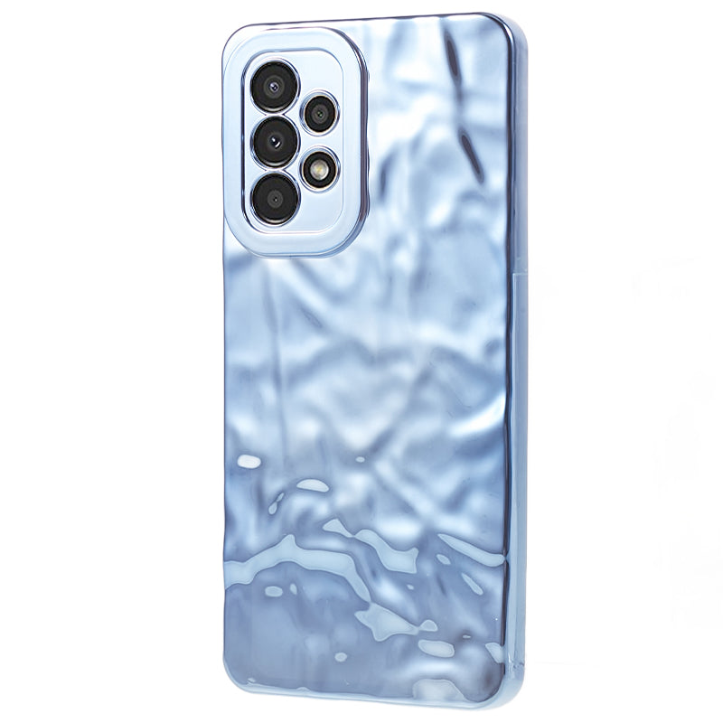 For Samsung Galaxy A13 4G Electroplating Anti-drop Cover Wrinkled TPU Phone Case