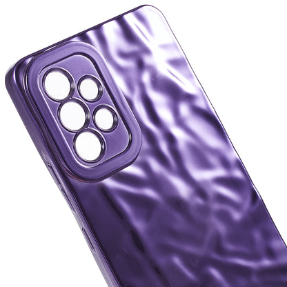 For Samsung Galaxy A13 4G Electroplating Anti-drop Cover Wrinkled TPU Phone Case
