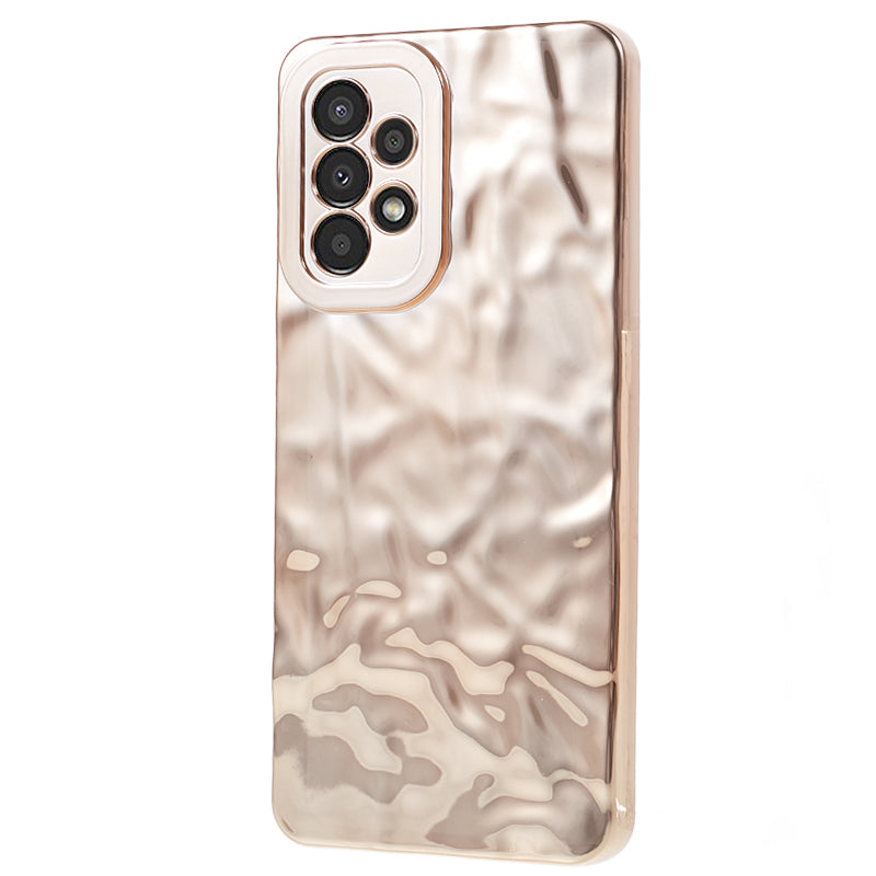 For Samsung Galaxy A13 4G Electroplating Anti-drop Cover Wrinkled TPU Phone Case