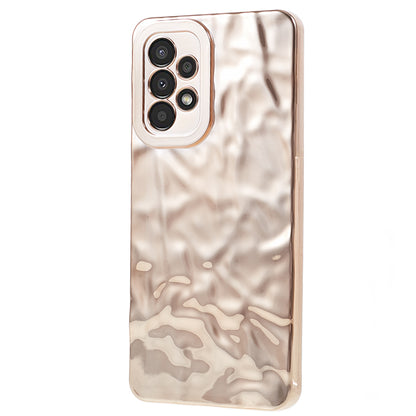 For Samsung Galaxy A13 4G Electroplating Anti-drop Cover Wrinkled TPU Phone Case