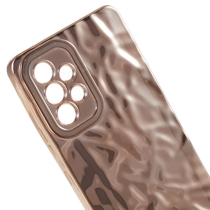 For Samsung Galaxy A13 4G Electroplating Anti-drop Cover Wrinkled TPU Phone Case