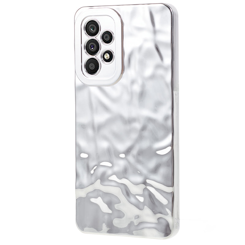 For Samsung Galaxy A13 4G Electroplating Anti-drop Cover Wrinkled TPU Phone Case