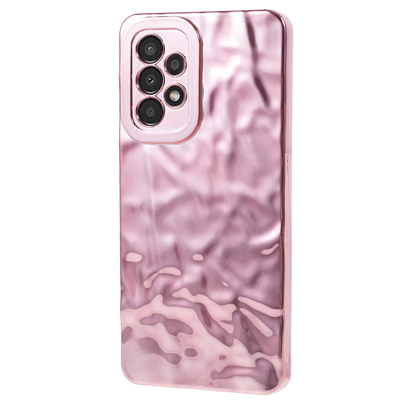 For Samsung Galaxy A13 4G Electroplating Anti-drop Cover Wrinkled TPU Phone Case