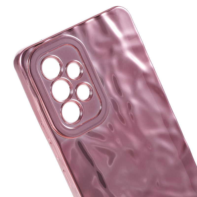 For Samsung Galaxy A13 4G Electroplating Anti-drop Cover Wrinkled TPU Phone Case