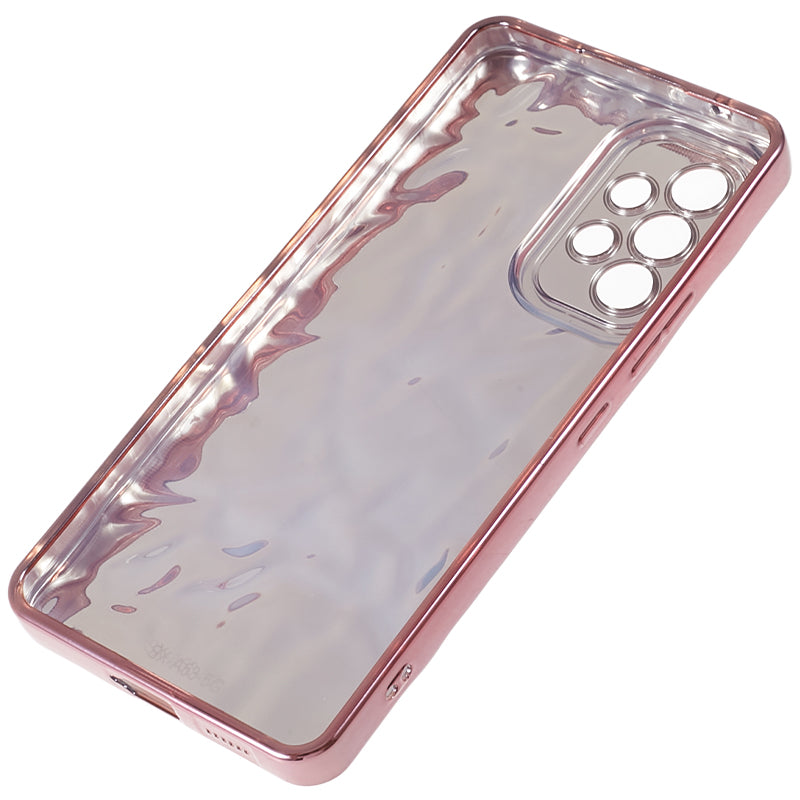 For Samsung Galaxy A13 4G Electroplating Anti-drop Cover Wrinkled TPU Phone Case