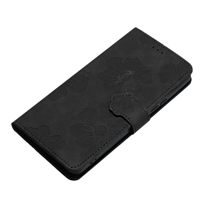 For Huawei P40 lite 4G Flowers Imprinted PU Leather Stand Case Wallet Anti-drop Phone Cover