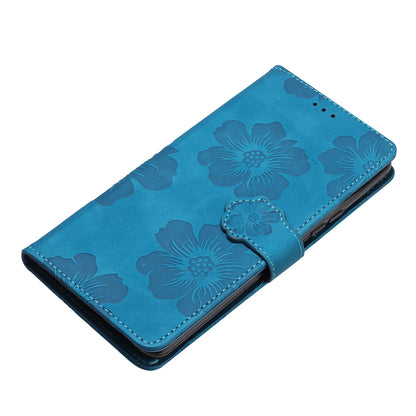 For Huawei P40 lite 4G Flowers Imprinted PU Leather Stand Case Wallet Anti-drop Phone Cover
