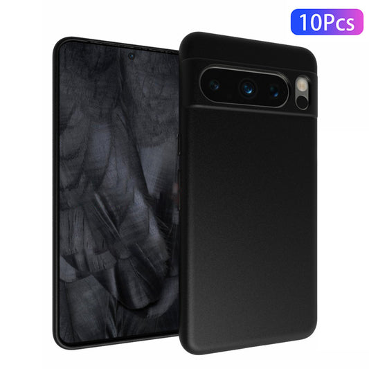 10Pcs / Pack for Google Pixel 8 Pro Dual-sided Matte Finish TPU Case Anti-scratch Phone Cover