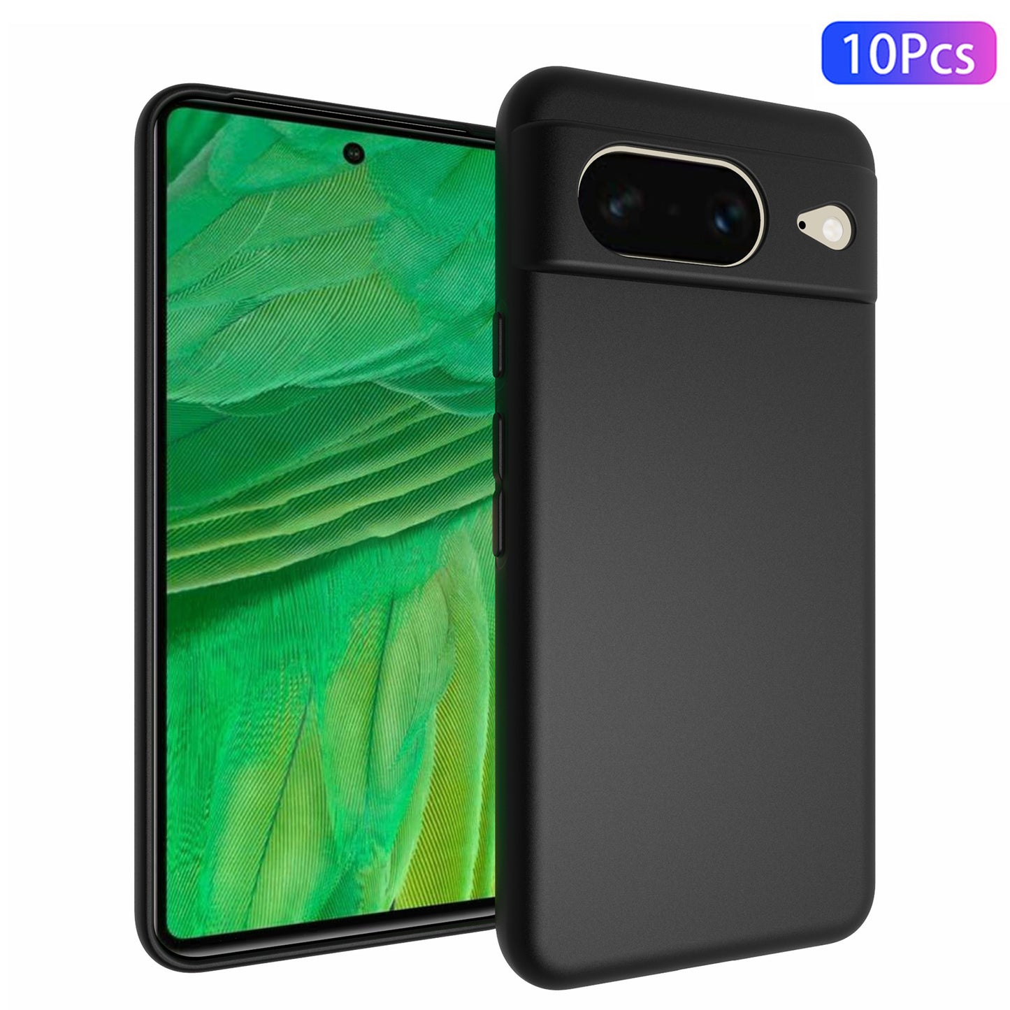 10Pcs / Pack for Google Pixel 8 Dual-sided Matte Finish Phone Case Flexible TPU Phone Cover