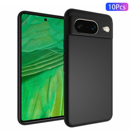 10Pcs / Pack for Google Pixel 8 Dual-sided Matte Finish Phone Case Flexible TPU Phone Cover