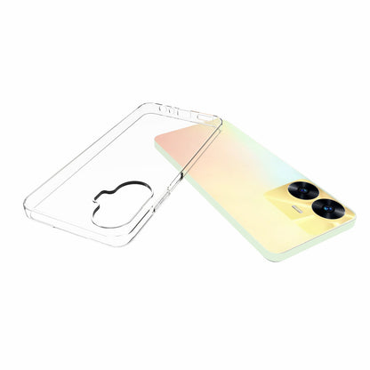 10Pcs / Pack Transparent TPU Phone Case for Realme C55 , Inner Watermark-Free Cell Phone Cover