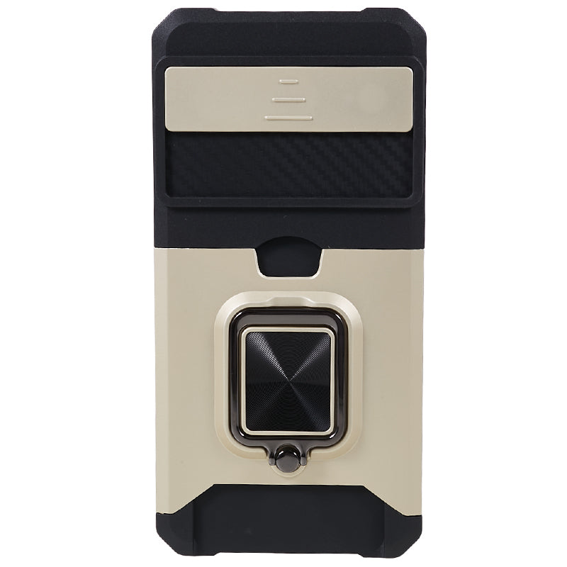 For Google Pixel 8 Card Holder Kickstand Phone Case Slide Lens Protection PC+TPU Phone Cover