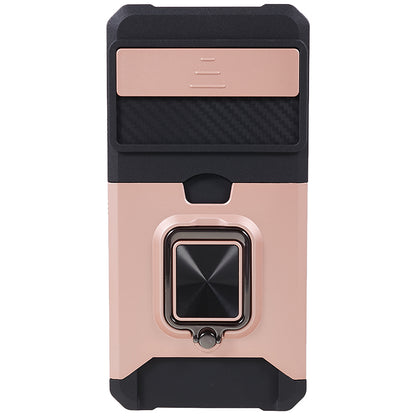 For Google Pixel 8 Card Holder Kickstand Phone Case Slide Lens Protection PC+TPU Phone Cover