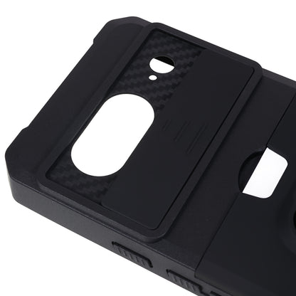 For Google Pixel 8 Card Holder Kickstand Phone Case Slide Lens Protection PC+TPU Phone Cover