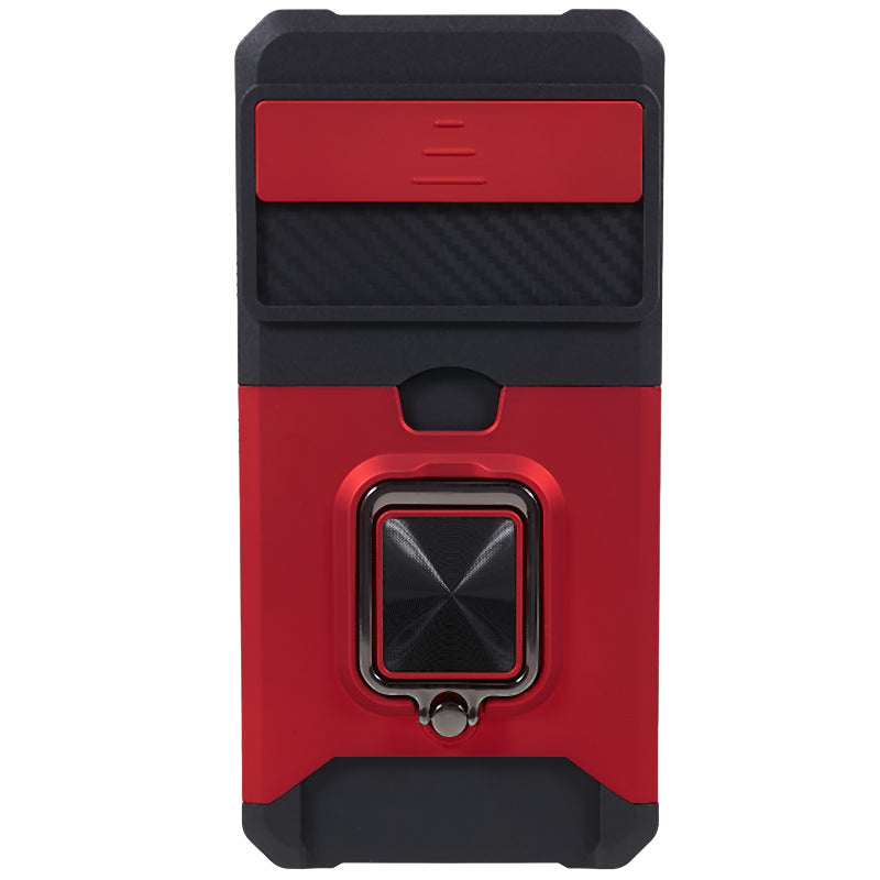 For Google Pixel 8 Card Holder Kickstand Phone Case Slide Lens Protection PC+TPU Phone Cover