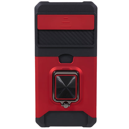 For Google Pixel 8 Card Holder Kickstand Phone Case Slide Lens Protection PC+TPU Phone Cover