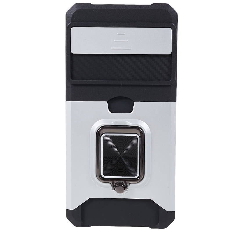 For Google Pixel 8 Card Holder Kickstand Phone Case Slide Lens Protection PC+TPU Phone Cover