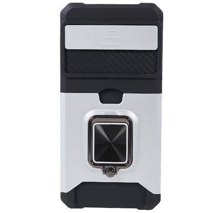 For Google Pixel 8 Card Holder Kickstand Phone Case Slide Lens Protection PC+TPU Phone Cover