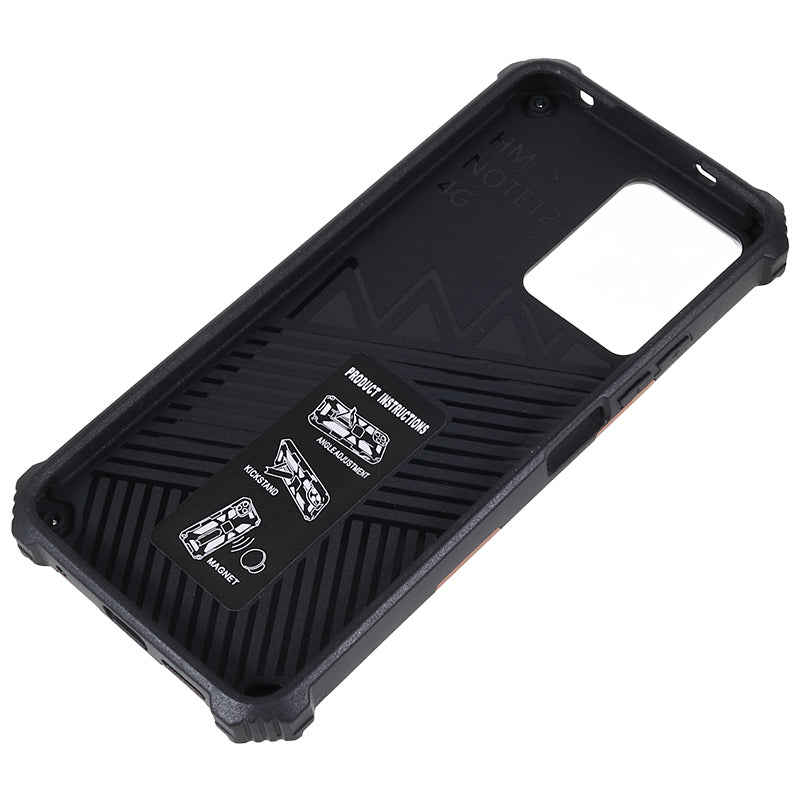 Kickstand Phone Case for Xiaomi Redmi Note 12 4G , PC + TPU Drop-proof Protective Phone Cover