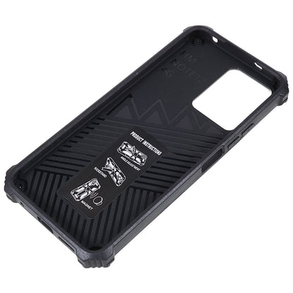 Kickstand Phone Case for Xiaomi Redmi Note 12 4G , PC + TPU Drop-proof Protective Phone Cover