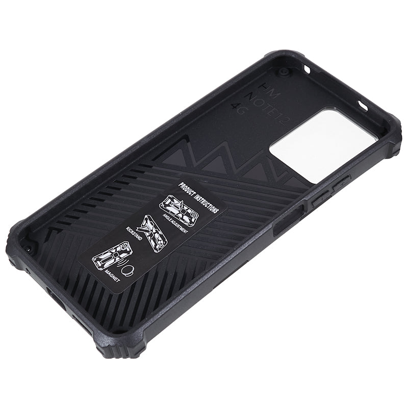 Kickstand Phone Case for Xiaomi Redmi Note 12 4G , PC + TPU Drop-proof Protective Phone Cover