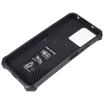 Kickstand Phone Case for Xiaomi Redmi Note 12 4G , PC + TPU Drop-proof Protective Phone Cover