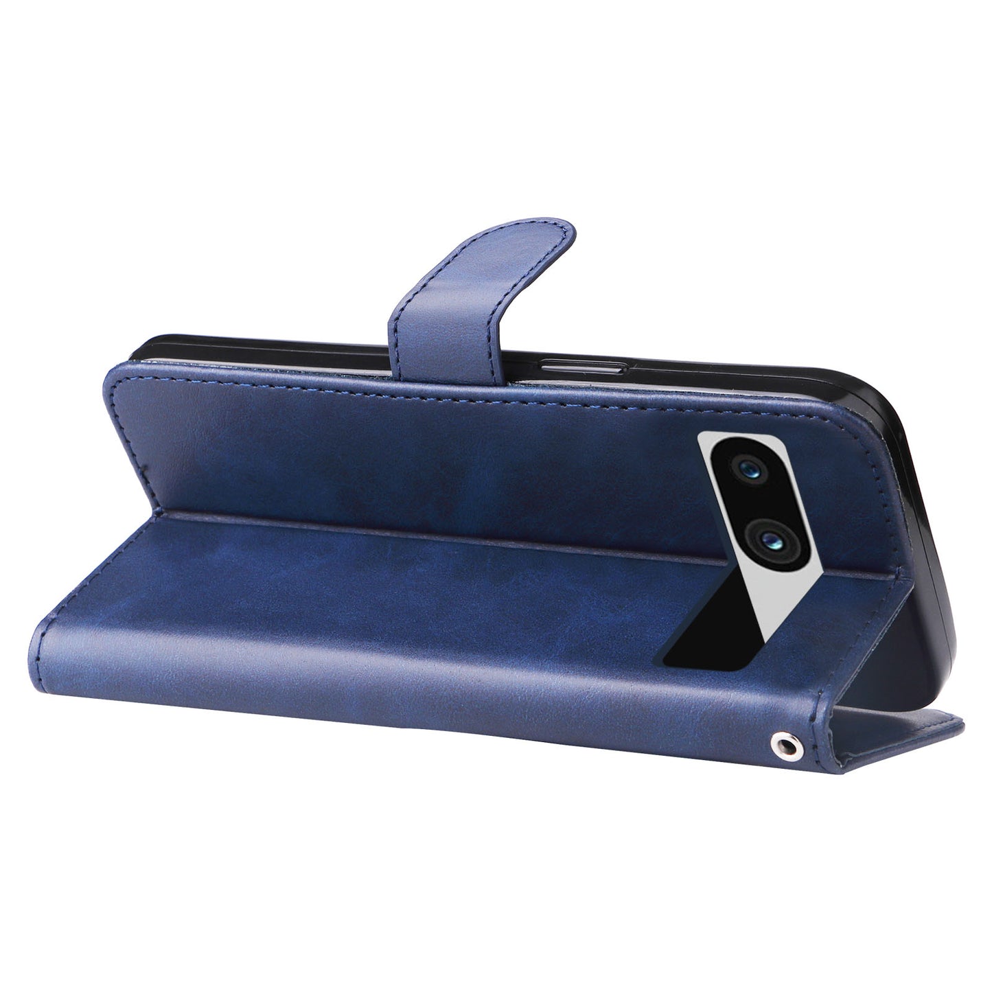 For Google Pixel 7a Calf Texture Leather Phone Case Zipper Pocket Wallet Flip Stand Cover