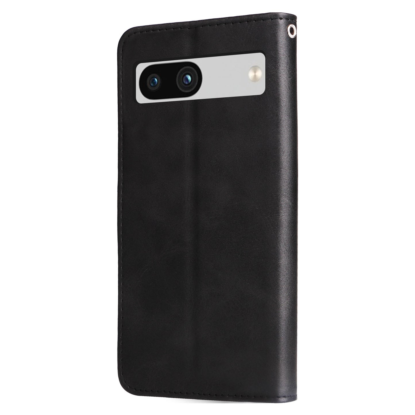 For Google Pixel 7a Calf Texture Leather Phone Case Zipper Pocket Wallet Flip Stand Cover