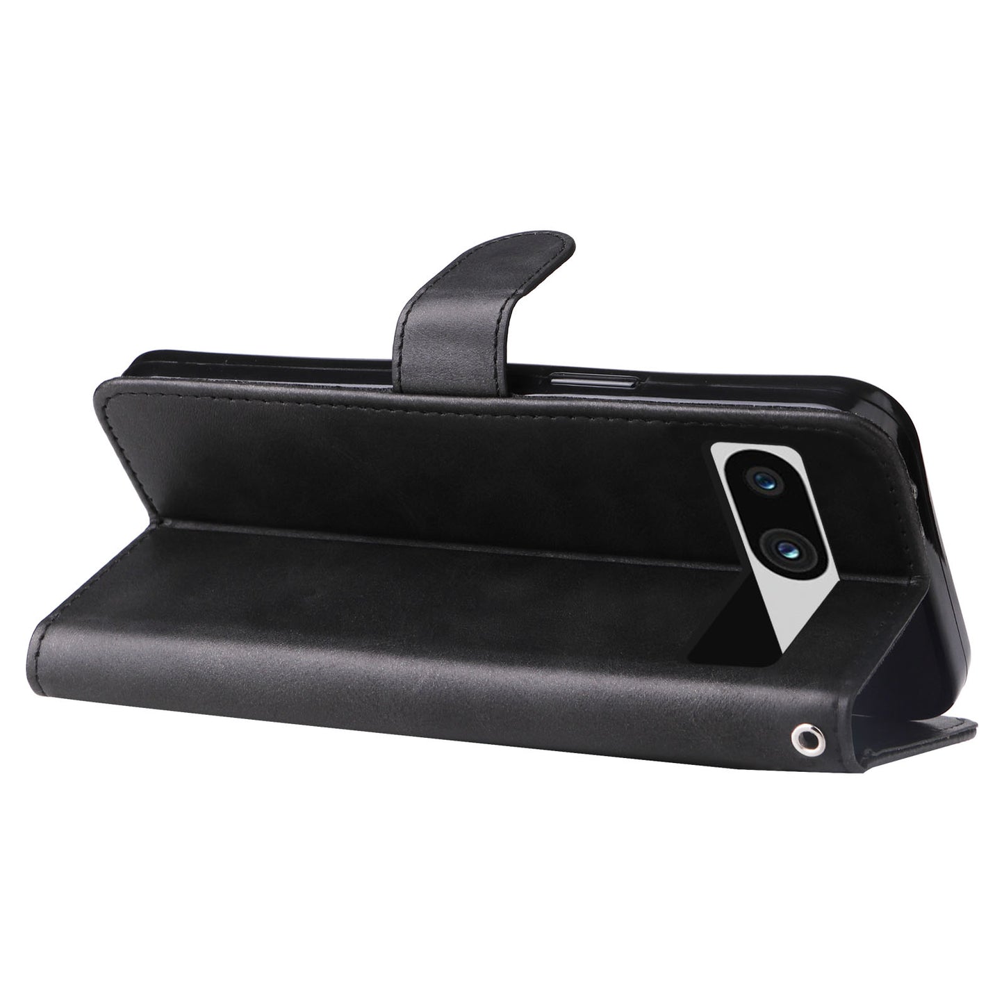 For Google Pixel 7a Calf Texture Leather Phone Case Zipper Pocket Wallet Flip Stand Cover