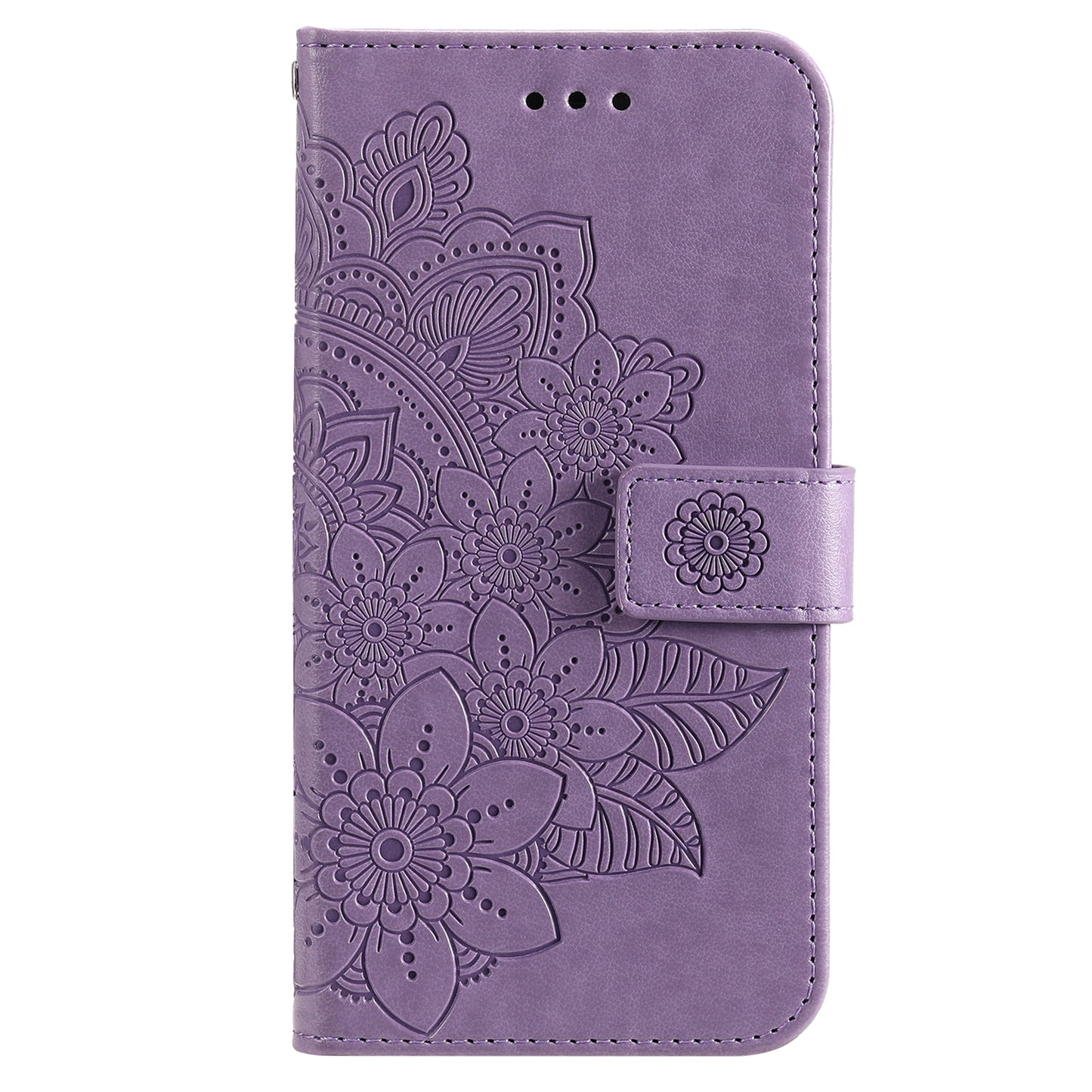 For Google Pixel 7a Anti-Scratch PU Leather Cover Case Flower Imprinting Phone Stand Wallet Phone Shell
