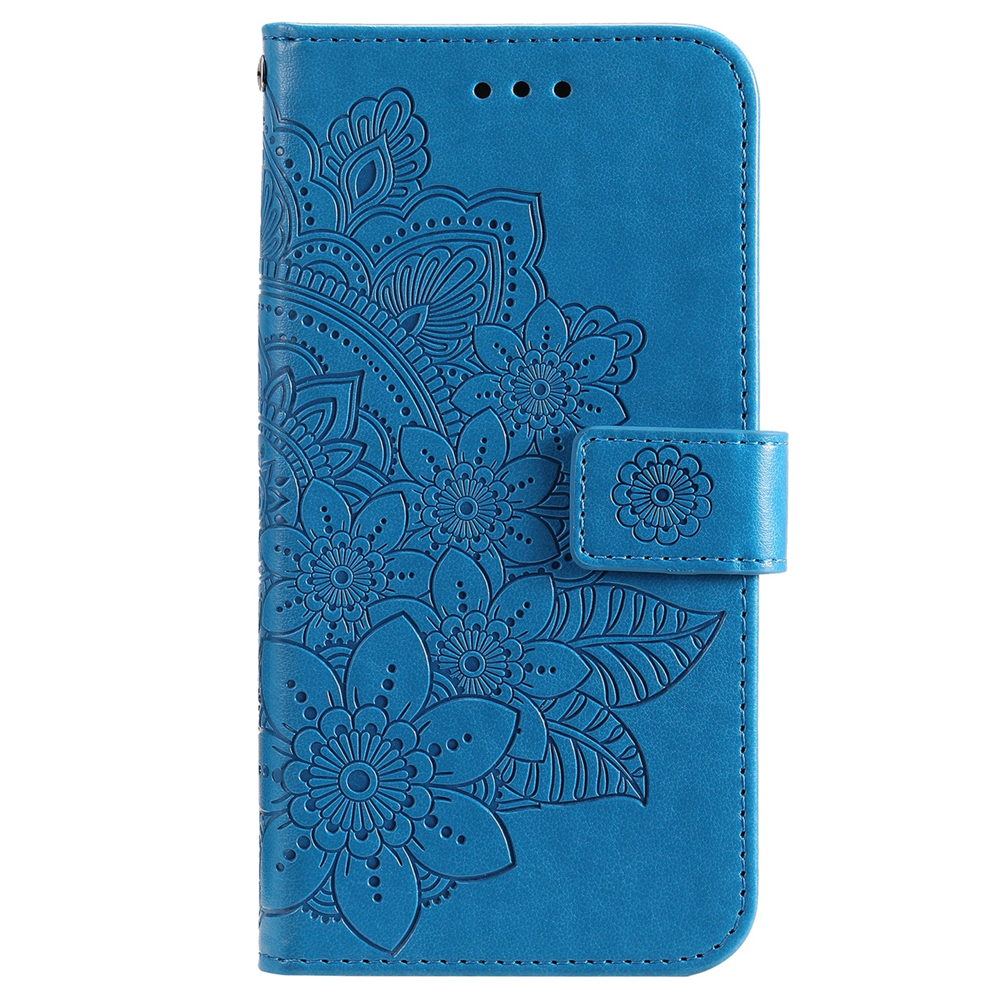 For Google Pixel 8 Pro Imprinting Flower Cell Phone Stand Wallet Shell PU Leather Cover Case
