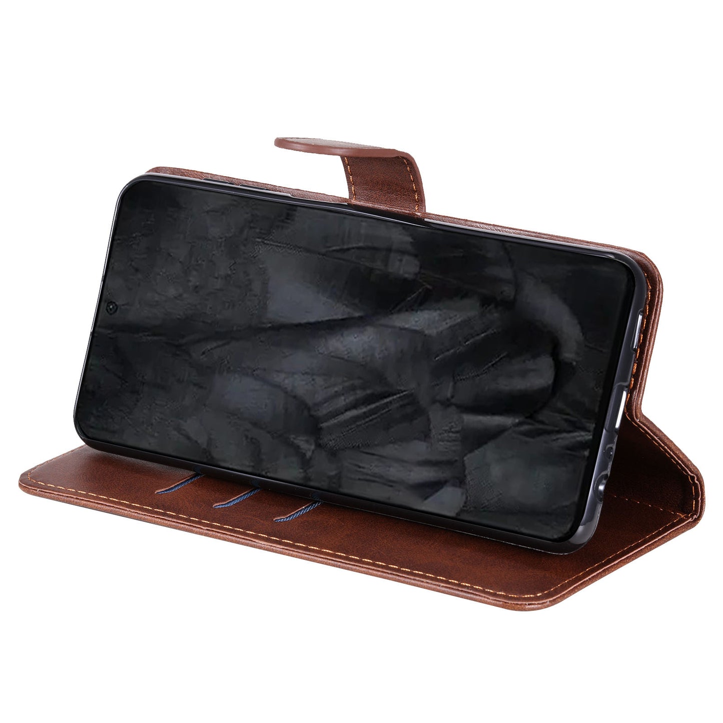 For Google Pixel 8 Pro Calf Texture Phone Case Zipper Pocket Leather Wallet Stand Cover