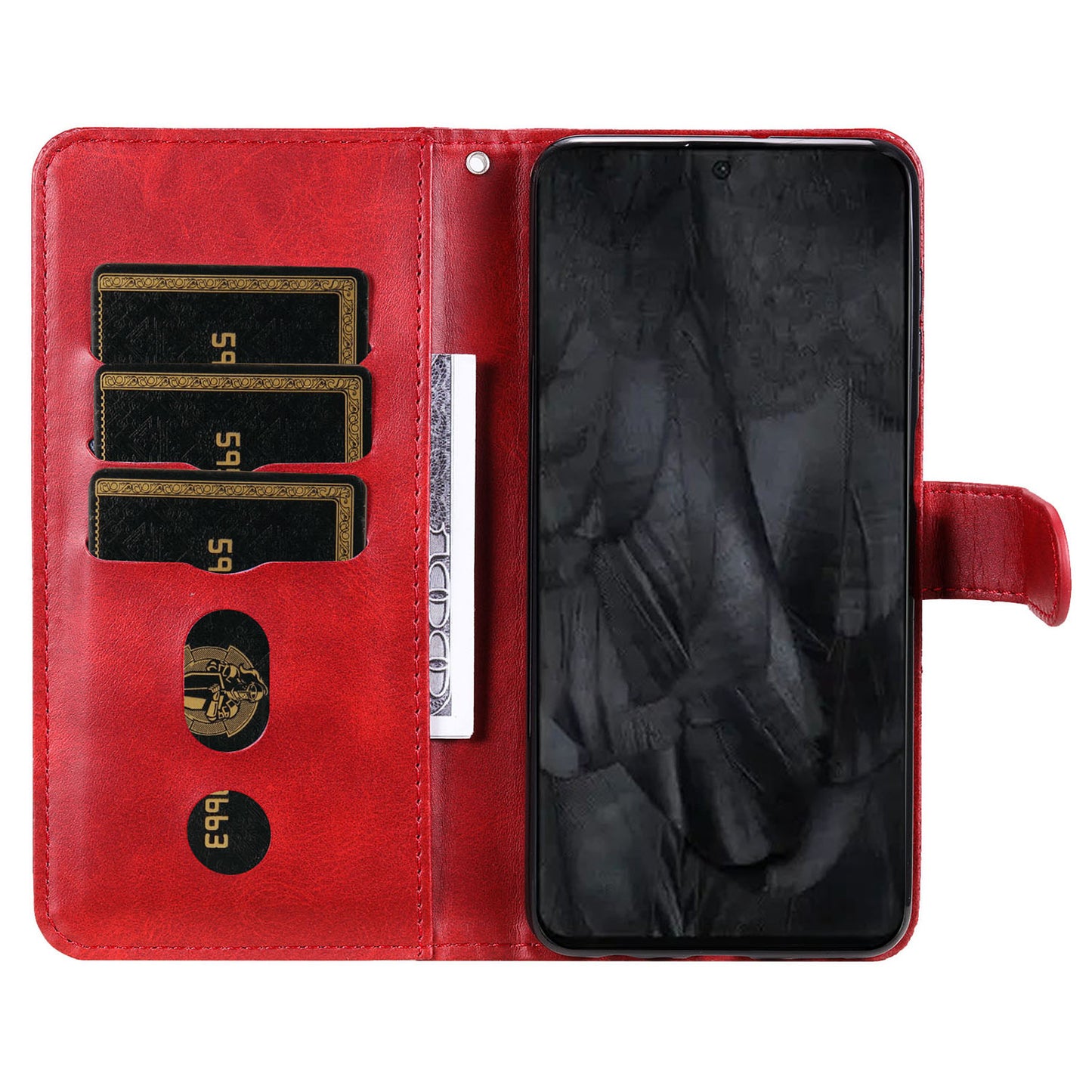 For Google Pixel 8 Pro Calf Texture Phone Case Zipper Pocket Leather Wallet Stand Cover